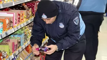 Yozgat zabıtasından 'şırıngalı çikolata' denetimi