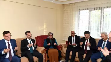 Kocaeli Valisi Hüseyin Aksoy'dan şehit ailelerine ziyaret