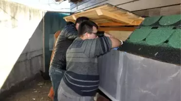 Özel eğitim okulunda öğrenciler için kümes kuruldu