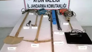 Söke'de kaçak tarihi eser kazısına 7 gözaltı