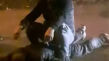 Hırsızın kaçmasını önlemek için üzerine oturdu
