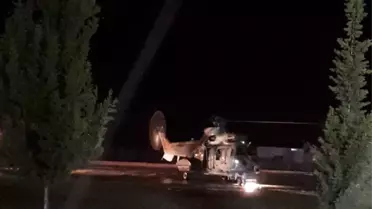 Adana'da sağanak nedeniyle araçta mahsur kalanlar helikopterle kurtarıldı
