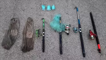 Kastamonu'da yasak usulle avlanan 4 kişi yakalandı