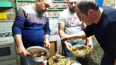 Pazarlarlı avcıların 'Tavşan tiridi' keyfi