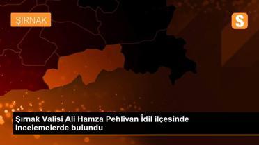 Şırnak Valisi Ali Hamza Pehlivan İdil ilçesinde incelemelerde bulundu
