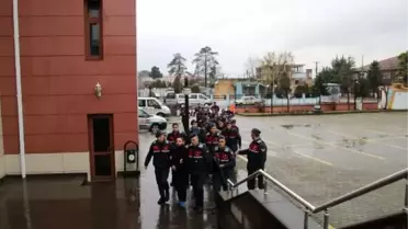 Düzce'de, terör operasyonunda gözaltına alınan 9 kişi adliyede