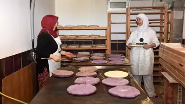 Kızılcahamam'da Mor Bazlama üretimi başladı