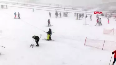 Bursa yeni yılı uludağ'da geçiren tatilciler pistleri doldurdu