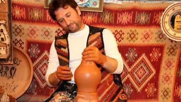 Kapadokya'da çanak ustaları yeni yıla çalışarak girdi