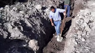 Ayvalıpınar köyünde içmesuyu ve kanalizasyon hattı yenilendi