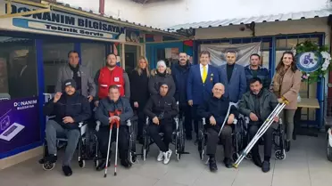 Hayırseverden TSD'ye tekerlekli sandalye bağışı