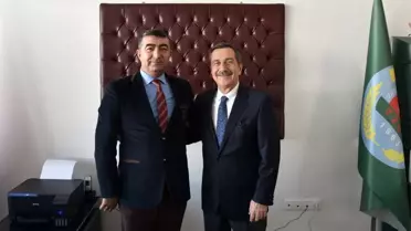 Başkan Ataç'tan Erol'a hayırlı olsun ziyareti
