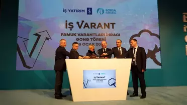 Borsa İstanbul'da gong pamuk varantları için çaldı