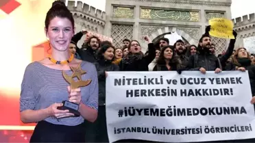 Beren Saat, aldığı onur ödülünü İstanbul Üniversitesi öğrencilerine adadı