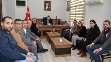 Ceyhan Gazeteciler Cemiyeti'nden Kaymakam Yılmaz'a ziyaret