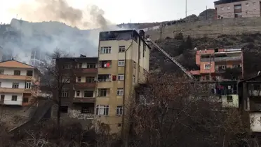 Yusufeli ilçesinde yangın hasara yol açtı