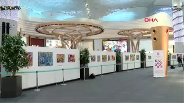 Hırvat ressam bengez'in sergisi istanbul havalimanı'nda açıldı