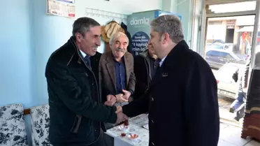Kaymakam Şahin ve Başkan Altun esnafı ziyaret etti