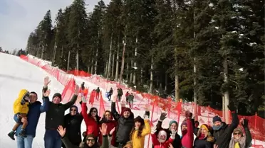 Atabarı Kayak Merkezi'nde yarıyıl tatili yoğunluğu
