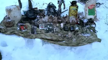 Bitlis'te terör örgütüne ait 8 sığınak ve 4 depo bulundu
