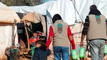 Hüdayi Vakfı'ndan Suriyeli savaş mağdurları için yardım seferberliği
