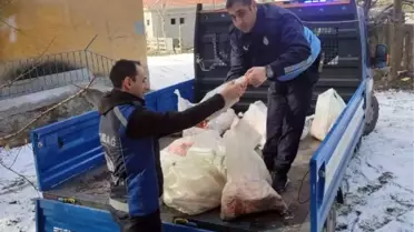 Altındağ'da 200 kilo kaçak ete el konuldu