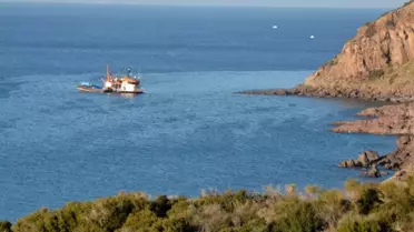 Çanakkale'de Gırgır Teknesi karaya oturdu