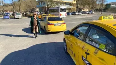 İstanbul'daki kadın taksi şoförleri bir araya geldi