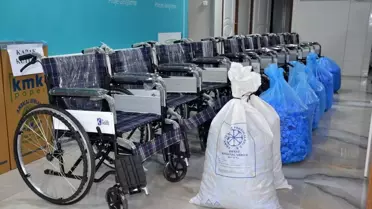 Kahramanmaraş'ta 300 bin mavi kapak 10 engelliye tekerlekli sandalye oldu