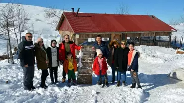 Kar çocuk ve yetişkinlerin eğlence kaynağı oldu