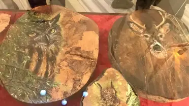 Meslek kursunu katılan kadınlar sergi açtı...