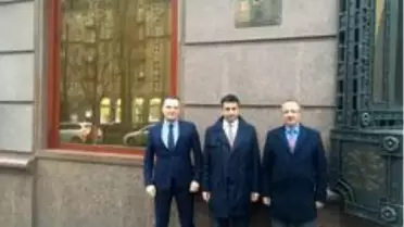 Ukrayna'da ilk Osmanlı Temsilciliğinin açıldığı binaya 'hatıra plaketi' çakıldı