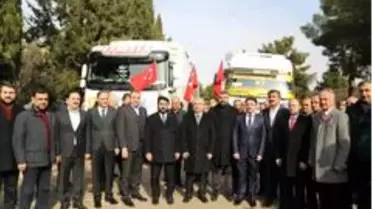 Mardin'den Elazığ ve İdlib'e yardım tırları gönderildi