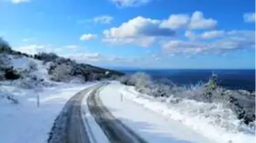 Güney Marmara beyaz bir güne uyandı