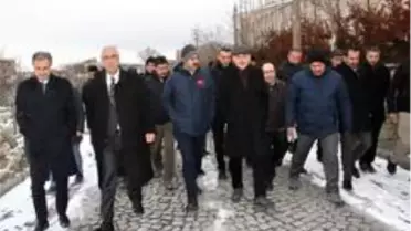 Bakan Soylu ve Kurum, tarihi Harput Mahallesi'nde incelemede bulundu