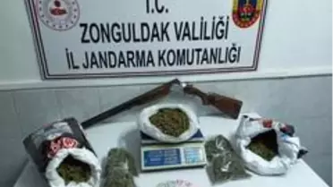 Zonguldak'ta 5 kilogram esrar ele geçirildi