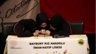 Bayburt konulu bilgi yarışması kıran kırana geçti