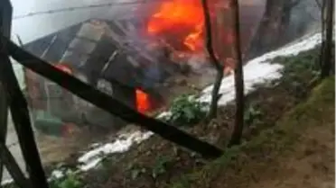 Giresun'da yangın çıkan ev kullanılamaz hale geldi