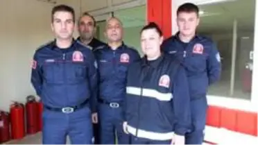 Burhaniye'de ilk kadın itfaiyeci