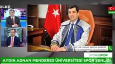 Rektör Aldemir, 25. Spor Şenliği'ni ekranlarda anlattı