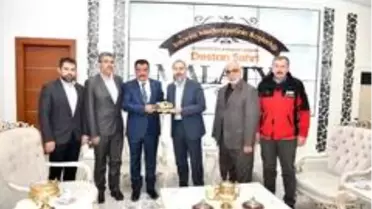 Başkan Gürkan'a geçmiş olsun ziyaretleri