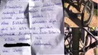Belediye ekiplerinden kırdıkları kilit için özür notu