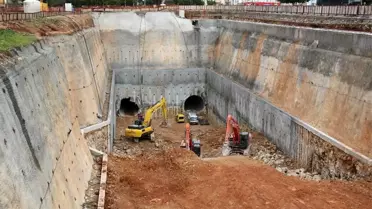 3. Etap Raylı Sistem Projesi'nde tünel tamamlandı