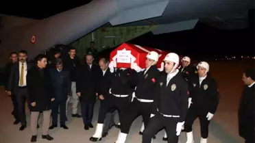 Şehit gümrük memuru Türk'ün cenazesi Şanlıurfa'ya getirildi