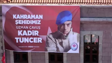 Bahar Kalkanı Harekatı'nda şehit olan Uzman Çavuş Kadir Tuncer son yolculuğuna dualarla uğurlandı