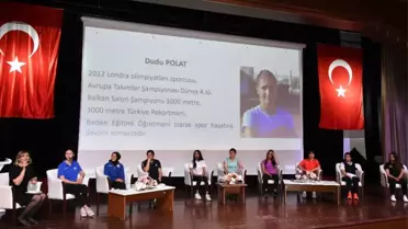 Başarılı kadın sporcular hikayelerini anlattı