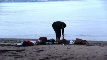Sığınmacılar gitti, eşyaları kaldı