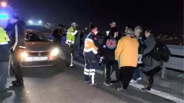 TEM Bağlantı Yolu'nda zincirleme kaza, 2 yaralı