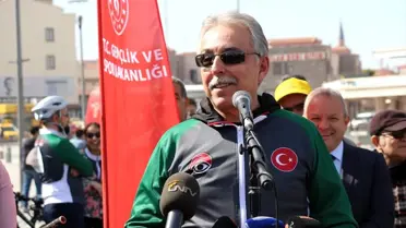 Göz tansiyonuna dikkati çekmek için pedal çevirdiler