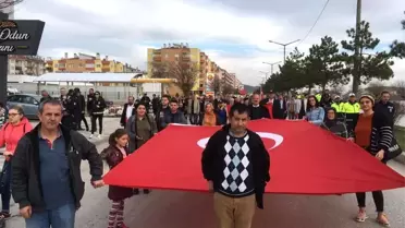 Bozüyük şehitler için yürüdü